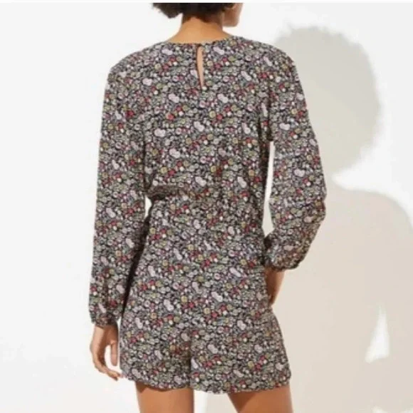 LOFT Floral Romper - XS - Picture 3 of 6
